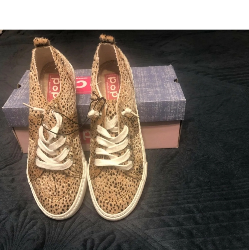 Pop  Comfort Womens Declan Leopard Slip-On Shoe Size: 8 NWB